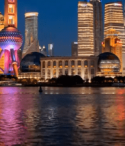 上海陆家嘴夜景城市风光(1)4922#横屏 