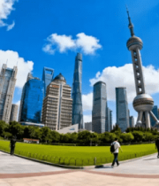 上海陆家嘴东方明珠周边景观5352#横屏 