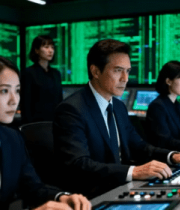 商务人士操作电脑监控数据4991#横屏 