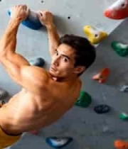  男子室内攀岩姿态389#横屏 	 -