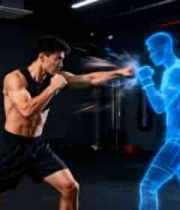  男子健身房虚拟拳击训练2892#横屏 	 