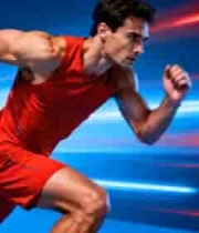  男性运动员跑步素材312#横屏 	 -