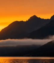 山水间日出自然风光2960#横屏 