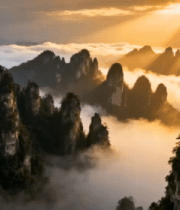 山峦云海日出景观4440#横屏 