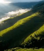 山间梯田自然风光(1)4833#横屏 