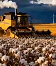  棉田收割机作业场景1885#横屏 	 -
