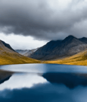 山间湖泊自然风光3259#横屏 