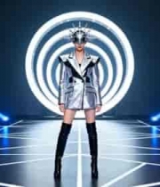  模特舞台走秀时尚装扮2635#横屏 	 