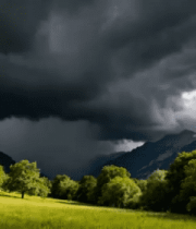 山间草原乌云密布景观4166#横屏 