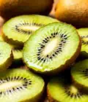  绿心猕猴桃特写1666#横屏 	 