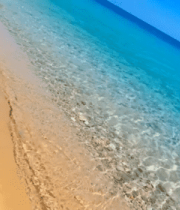 沙滩大海清澈海水近景394#横屏 