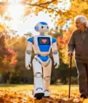  老人与机器人公园互动场景1105#横屏 	 