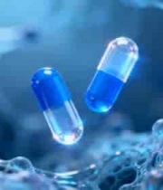  蓝色胶囊医疗元素渲染800#横屏 	 