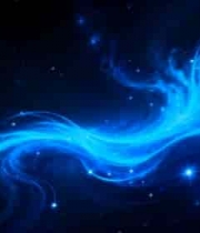  蓝色粒子光效背景素材(1)999#横屏 	 