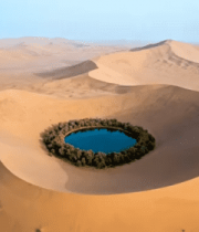 沙漠中的绿洲俯瞰1237#横屏 