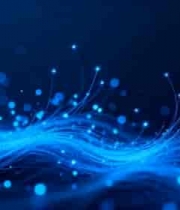  蓝色粒子光效背景素材984#横屏 	 