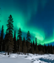 森林河流日落景象501#横屏 