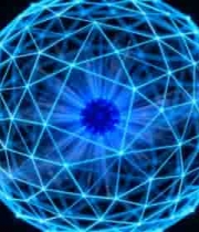  蓝色科技感线框球体802#横屏 	 -