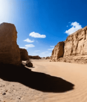 沙漠雅丹地貌风光3454#横屏 