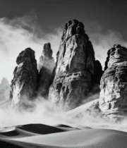 沙漠岩石自然风光素材1629#横屏 