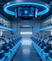  科技工厂机械臂生产场景130#横屏 	 - 