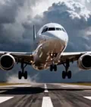  客机跑道起飞场景2850#横屏 	 