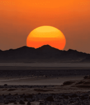 沙漠日落全景(3)3474#横屏 