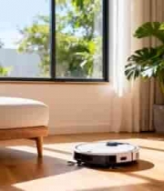  客厅内扫地机器人清洁地面3031#横屏 	 -