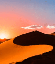 沙漠日落沙丘全景5239#横屏 