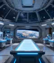  科幻风格太空实验室场景1695#横屏 	 - 