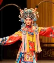  京剧演员舞台表演特写1390#横屏 	 