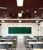  教室内部桌椅黑板全景2512#横屏 	 -