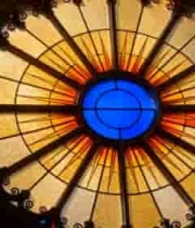  教堂彩色玻璃特写721#横屏 	 