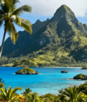 热带海岛自然风光全景3318#横屏 