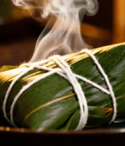 热气腾腾的传统手工粽子774#横屏 