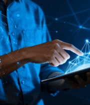 人物手持平板操作科技画面4503#横屏 