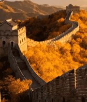 秋季长城自然风光全景2008#横屏 