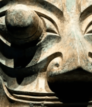 青铜面具特写素材5292#横屏 