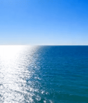 晴朗海面阳光照射景象1478#横屏 