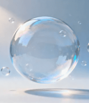 漂浮彩色气泡渲染素材1729#横屏 