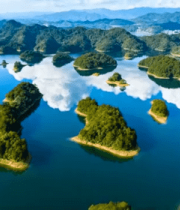 千岛湖岛屿自然风光俯瞰57#横屏 