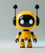  黄色机器人模型特写1652#横屏 	 - 