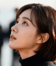 女子户外仰头侧颜特写1800#横屏 