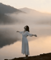  黄蓝建筑街道及车辆景象1275#横屏 	 