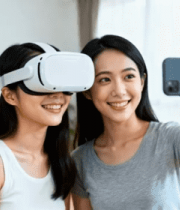 女性在家使用设备自拍1845#横屏 