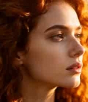  红发女子特写266#横屏 	 