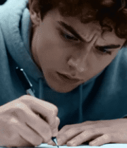 男士专注书写场景505#横屏 