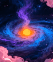 梦幻星空星云漩涡特效2896#横屏 