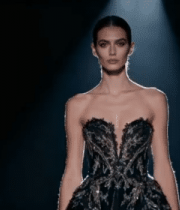 模特走秀展示华丽礼服素材3998#横屏 