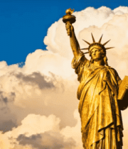 美国自由女神像特写364#横屏 